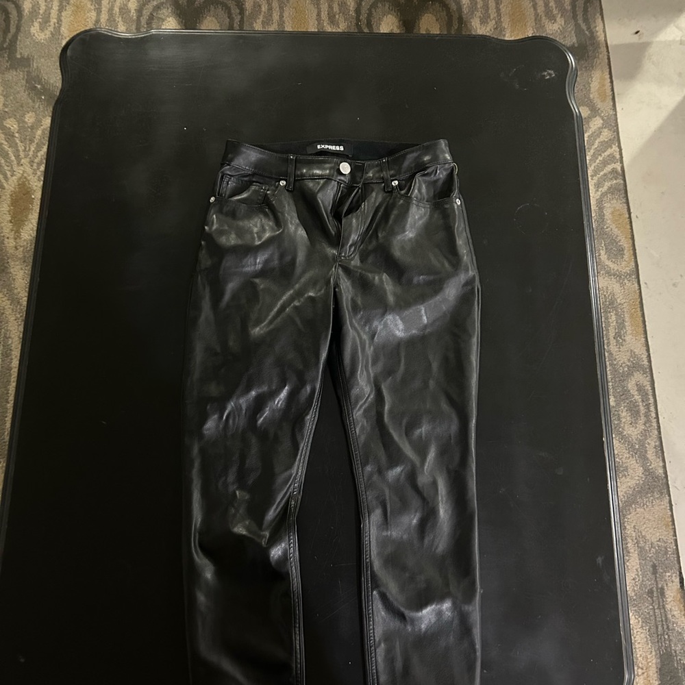 Express leather pants